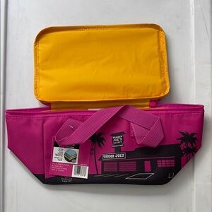 Trader Joe's Pink and Yellow Small Insulated Bag